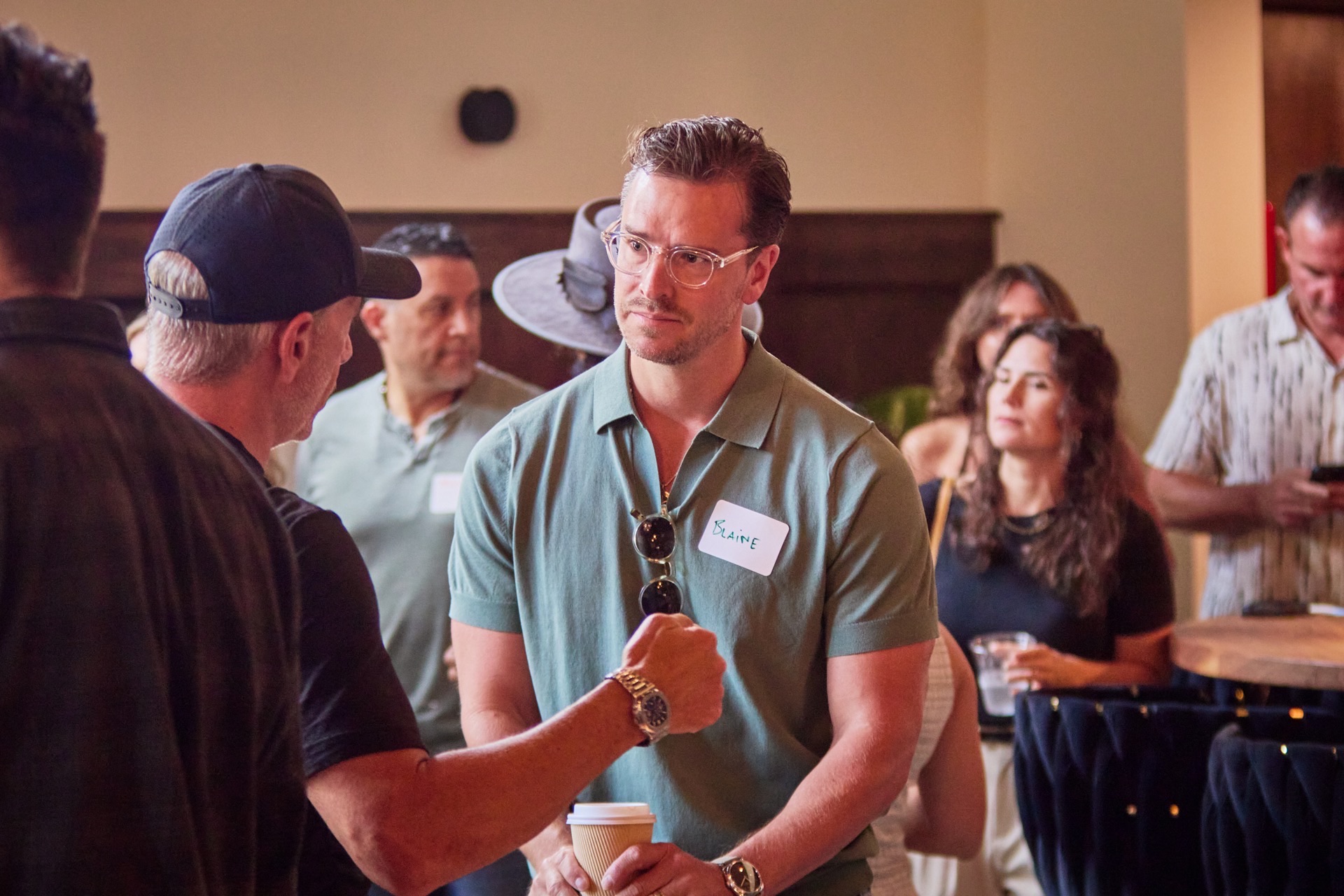 Members connecting in the room